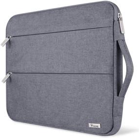 img 4 attached to 👝 Voova 13 13.3 Inch Laptop Sleeve Case: Waterproof Grey Cover for MacBook Air/Pro, Surface Book, Acer Asus Dell Chromebook & More - With Handle