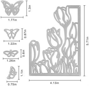 img 2 attached to Flower and Butterfly Metal Cutting Dies for DIY Scrapbooking and Card Making – Embossing Stencils for Decorative Background Decoration and Gift Crafting