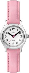 img 4 attached to Timex Girls' My First Easy Reader Quartz Analog Watch - Pink Synthetic Leather Strap, Model T790819J