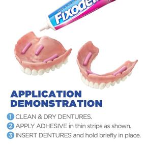 img 2 attached to 💪 Fixodent Complete Original Denture Adhesive Cream, 2.4 oz TWIN: Secure & Comfortable Denture Fit!