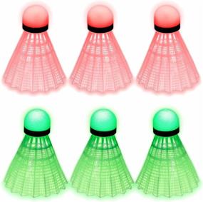 img 4 attached to 🏸 Sportneer LED Badminton Shuttlecocks: 360° Lighting Birdies for Indoor/Outdoor Sports Activities