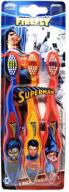 🪥 3-pack зубные щетки firefly с символом супермена логотип