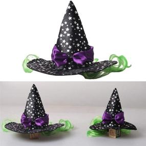 img 2 attached to 🎃 Amosfun Halloween Pet Witch Hat - Funny Cosplay Caps for Dogs and Cats, Perfect Party Accessories