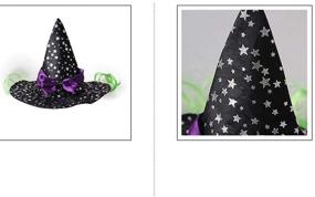 img 3 attached to 🎃 Amosfun Halloween Pet Witch Hat - Funny Cosplay Caps for Dogs and Cats, Perfect Party Accessories