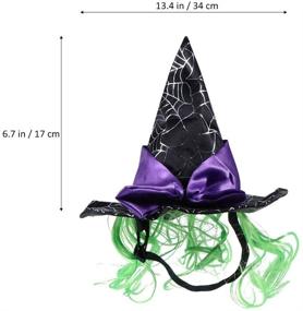 img 1 attached to 🎃 Amosfun Halloween Pet Witch Hat - Funny Cosplay Caps for Dogs and Cats, Perfect Party Accessories