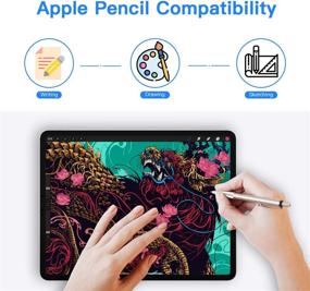 img 3 attached to 📱 Севрок [3 пакета] очень прозрачные закаленные стекла защита экрана для iPad Air 4-го поколения/iPad Pro 11 (2021/2020/2018) - 9H твердость, без пузырей, антицарапающееся - поддерживает Apple Pencil