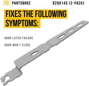 img 2 attached to 🔧 PartsBroz 8269145 Mounting Bracket (2-Pack): Perfect Fit for Whirlpool Dishwashers - Better than WP8269145, AP6012289, PS11745496, WP8269145VP