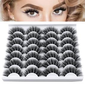 img 4 attached to 💃 Enhance Your Glamour with SEXYSHEEP False Eyelashes: 14 Pairs of Fluffy Faux Mink Lashes for a Dramatic and Reusable Eyelash Transformation - No Glue Required!