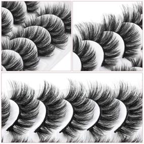 img 2 attached to 💃 Enhance Your Glamour with SEXYSHEEP False Eyelashes: 14 Pairs of Fluffy Faux Mink Lashes for a Dramatic and Reusable Eyelash Transformation - No Glue Required!