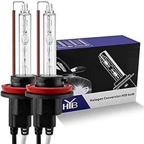 img 1 attached to 🔦 HYB H11 6000K Xenon HID Bulb Replacement Kit for H8 H9 Headlights (Pack of 2)