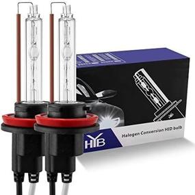 img 2 attached to 🔦 HYB H11 6000K Xenon HID Bulb Replacement Kit for H8 H9 Headlights (Pack of 2)