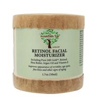 🏔️ mountain top retinol facial moisturizer (1.7oz / 50ml) - anti-aging cream with 24k gold, aloe vera, green tea, argan oil, shea butter, and vitamin e - fade wrinkles, age spots, and fine lines logo