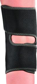 img 1 attached to 👍 Mueller Self-Adjusting Knee Stabilizer: Black, One Size Fits Most, Measure 3 Inches Above Knee, Fits 14” - 20” - Find the Perfect Knee Support for Your Size!