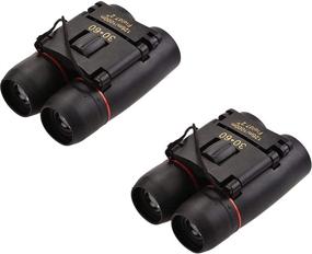 img 1 attached to Pocket-Sized 30x60 Compact Binoculars: Pack of 2 Lightweight Folding Binoculars for Concert Theater