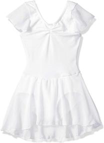 img 3 attached to Capezio Flutter Sleeve Dress Intermediate Girls' Clothing for Dresses