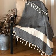 bridge istanbul peshtemal towel 39x78 inch - boho bath towel, turkish 🛀 beach towel, decorative towels for bathroom - lightweight travel blanket, boho throw blanket logo