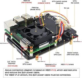 img 2 attached to 📦 Geekworm NASPi 2.5-дюймовый набор для хранения HDD/SSD на Raspberry Pi 4 Model B (Raspberry Pi 4 не включен)