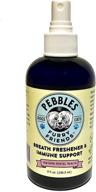 🌿 pebbles natural breath freshener & immune support spray • no harmful chlorine dioxide • proven scientifically to combat bad breath, plaque, and tartar • 90 day supply logo