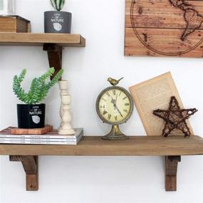 img 2 attached to 🕊️ Charming Vintage Pewter Table Clock with Playful Bird in Antique Gold Finish