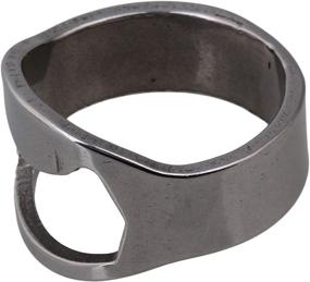 img 1 attached to 🍾 Efficient and Practical: BQLZR Stainless Steel Finger Ring Bottle Opener - Pack of 10