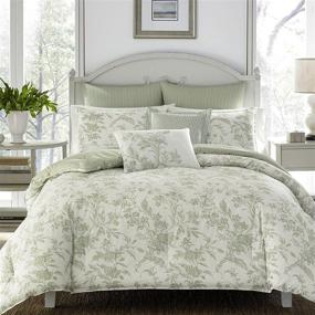 img 2 attached to 🛏️ Laura Ashley Home - Natalie Collection - 5pc Luxury Ultra Soft Comforter Set, All Season Premium Bedding, Stylish Delicate Design for Home Décor, Twin Size, Sage - Enhanced SEO