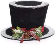 🎩 black fabric hat tree topper by burton & burton logo