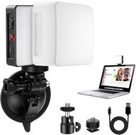 📸 enhanced pixel video conference lighting kit with upgraded suction cup and soft diffuser – perfect for remote working, meetings, video/zoom calls, self broadcasting, live streaming, and laptop video conferencing logo