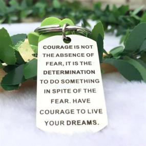 img 1 attached to 🔑 Inspiring Keychain Pendant for Student Courage