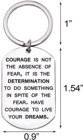 img 3 attached to 🔑 Inspiring Keychain Pendant for Student Courage