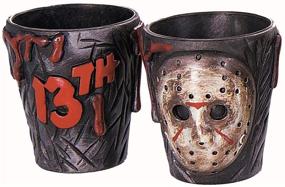 img 1 attached to Rubie's Friday The 13th Jason Voorhees Party Shot Glasses, Set of 2 - Ideal for Halloween Drinkware