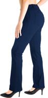 comfort and style combined: yogipace women's petite/regular/tall straight leg yoga dress pants with belt loops логотип