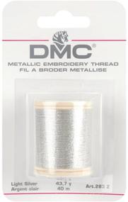 img 1 attached to Shine Bright with DMC 283Z Metallic 🌟 Embroidery Thread, 43.7-Yard in Light Silver: Unleash Your Creativity!