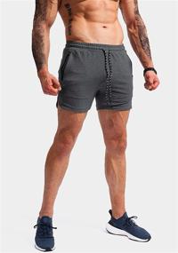 img 2 attached to 🏋️ Pudolla Men's Gym Workout Shorts: Ultimate Weightlifting and Squatting Performance Shorts with Zippered Pockets for Bodybuilding and Training Joggers