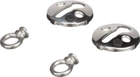 img 3 attached to 🔒 Seachoice 30121 Fender Locks, Stainless Steel, 1.5-inch Flange, 3/8-inch Eye Diameter, Pack of 2