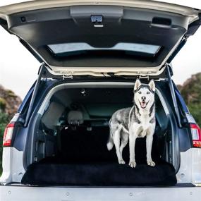 img 4 attached to 🐾 BarksBar Original Pet Cargo Cover & Liner for Dogs - Black 80x52: Waterproof, Machine Washable with Bumper Flap Protection- Ideal for Cars, Trucks & SUVs