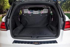 img 2 attached to 🐾 BarksBar Original Pet Cargo Cover & Liner for Dogs - Black 80x52: Waterproof, Machine Washable with Bumper Flap Protection- Ideal for Cars, Trucks & SUVs