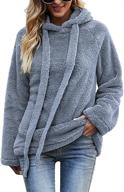 kufv fleece zipper sweaters: women's long sleeve pullover jumper top logo