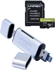 img 4 attached to 💨 Высокоскоростная карта памяти MicroSD U1 на 64 ГБ: в комплекте SD адаптер и универсальное устройство для чтения карты.