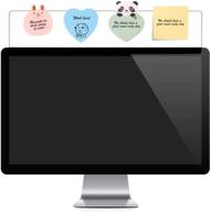 📝 efficient monitor memo board top mount: 18" sticky note holder, post it notes dispenser, sticky boards for computer monitors логотип