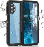 📱 durable black samsung galaxy a32 5g waterproof case: full body protection with built-in screen protector for underwater & shockproof performance logo