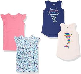 img 4 attached to 👚 Sleeveless and Short Sleeve T-Shirts for Girls by Spotted Zebra