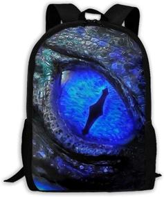 img 4 attached to School Backpack For Teen Girls Blue Dragon Eye School Bags Lightweight Kids Girls School Book Bags