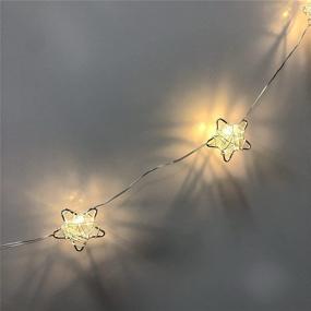 img 1 attached to 🌟 Liomui Twinkle Star String Lights - 20 LED Fairy Christmas Lights, Battery Operated & Extendable for Indoor & Outdoor Party Wedding Garden Decorations in Warm White