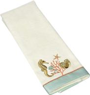 seaside vintage hand towel by avanti linens, ivory logo