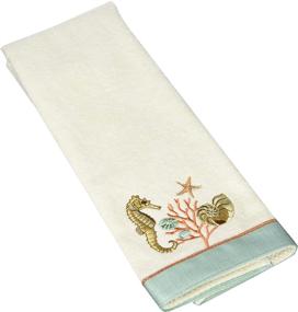 img 3 attached to Seaside Vintage Hand Towel by Avanti Linens, Ivory