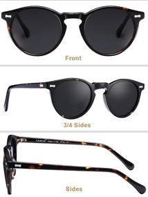 img 1 attached to Carfia Vintage Polarized Sunglasses: Stylish Retro Eyewear with UV400 Protection for Men