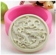 chinese dragon soap mold - premium silicone mold for handmade bath bomb, lotion bar - zodiac sign chinese dragon design logo