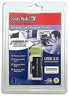 📷 sandisk sddr-107-a10m mobilemate ms+ usb 2.0 card reader/writer: supports memory stick, duo, pro, and pro duo – compatible with 1gb-16gb logo