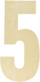 img 1 attached to 🔢 13.5-Inch MPI Baltic Birch Collegiate Font Letter and Number, Size 5