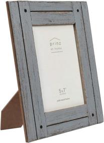 img 3 attached to 🏡 PRINZ Homestead 5x7 Rustic Wood Frame: Distressed Gray Finish for Vintage Charm